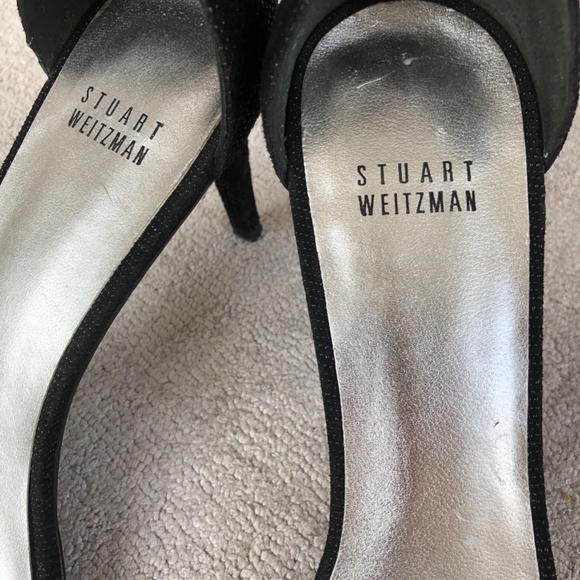 Stuart Weitzman elegant black suede with details sandals in great condition - Picture 3 of 9